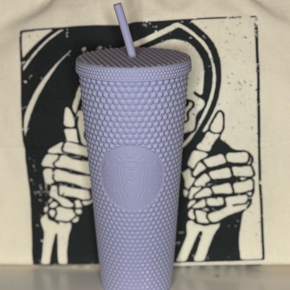 Starbucks Lavender Textured Tumbler with Straw